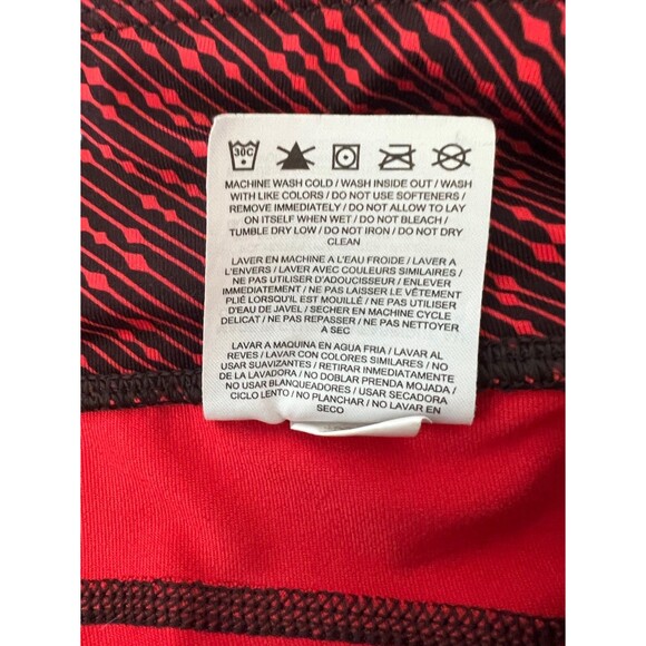 Nike DRI FIT Red and Black Capri Leggings Small - Picture 9 of 10